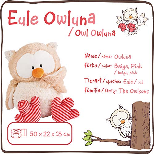 NICI- Peluche búho Owluna con Cabeza giratoria, 50cm (46097)