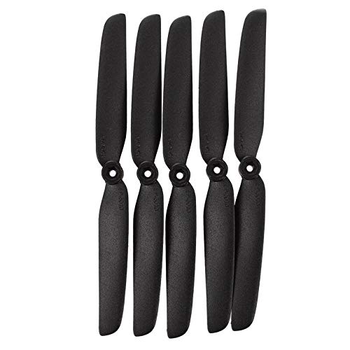 OUYBO Hélices Avion RC 6x3 5 x eléctricos de RC Plane Grises Hélices Puntales de 2 láminas 152x76mm 6x3 6030 Accesorios de Control Remoto Accesorios de batería (Color : Black)