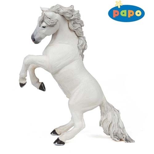 Papo (2051521.0 Figura Caballo alzado Blanco, Multicolor