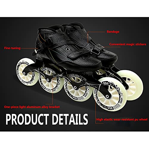 Patines De Velocidad Para Mujeres, Patines Profesionales De Velocidad En Línea Flash Wheel, Patines En Línea Para Adultos Con Mochila(Size:8/(25CM)/41)