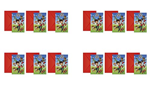 Patrulla Canina 2566; Pack 12 Invitaciones Ideal para Fiestas y cumpleaños