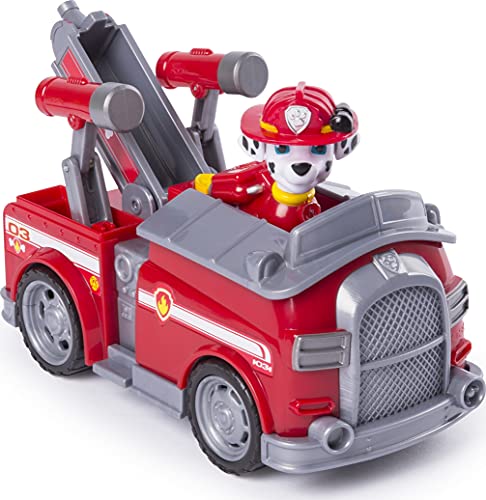 PAW Patrol — Camión de Bomberos transformadora de Marshall con cañones de Agua Pop-out, para Edades de 3 y más