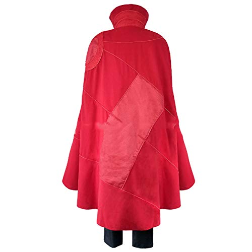 Película Doctor Extraño Conjunto De Traje De Cosplay Se Puede Personalizar El Tamaño, Traje Juego De Cuero Artificial De Hombres De Rol Red-XXL