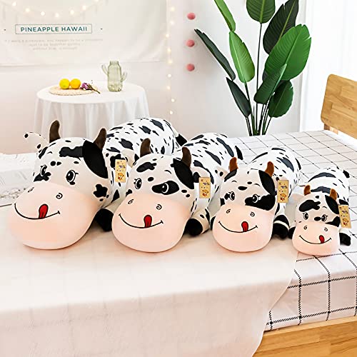 Peluches almohadas cilíndricas largas, almohadas de vaca largas de tela de felpa, juguetes de muñecas de vaca de dibujos animados,cojín para la cintura,almohada para el cuello B,100CM