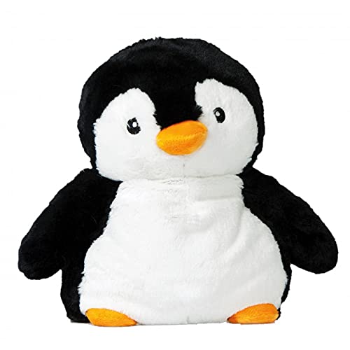 Pelucho- PINGOUIN Bolsa de Agua Caliente pingüino, Color Negro (Blanco) (PELPI)