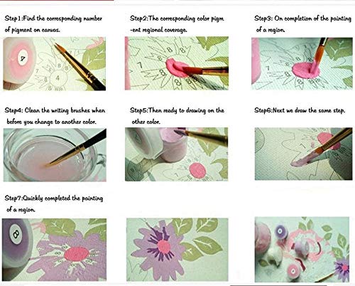 Pintar por número diy pintura al óleo Pintura por número de Kit Principiantes Cuadros Acrilicas Manualidades Decoracion Regalo 40x50 cm(Sin Marco)-Los animales beben agua