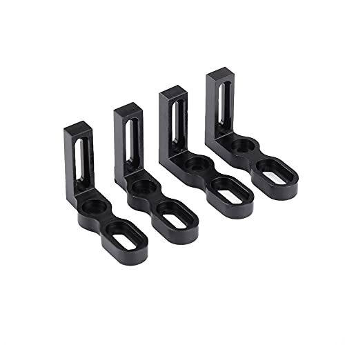 Placa de Pedal de Coche, aleación de Aluminio de 16 cm de aleación de Metal aleación de Aluminio para Traxxas TRX-4 1:10 RC Coche (Negro)