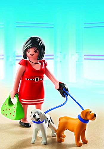 Playmobil Centro Comercial - City Life Mujer con Cachorros Playsets de Figuras de jugete, Color Multicolor (Playmobil 5490)