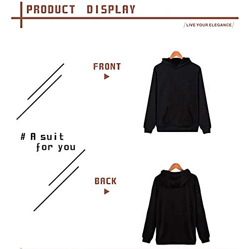 Poppy Playtime Huggy Wuggy Hoodie, Horror Game Blue Huggy Wuggy Plush Doll Pullover Sudadera Manga Larga Disfraz de Cosplay para Mujeres Hombres
