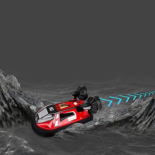 QHYZRV Remo de Carreras de Alta Velocidad para Adultos y niños Coche de Acrobacias Juguetes eléctricos Modelo de Coche 2.4GHZ Aerodeslizador inalámbrico RC Vehículo Todo Terreno Vehículo Anfibio