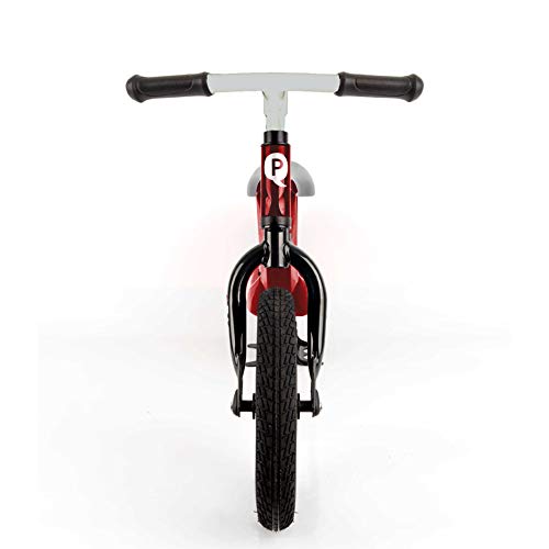 Qplay - Bicicleta sin pedales Tech Balance Bike RACER Roja - Asiento ajustable en 4 alturas y acolchado - Ideal para niños de 2 a 4 años (máximo 30 Kg)