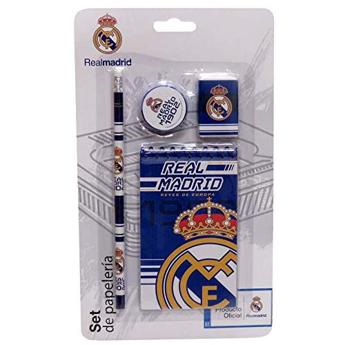 Real Madrid Set de Papelería con Bloc Sets