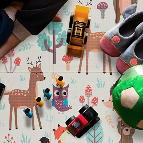 Relaxdays Alfombra Juegos Niños Animales, Libre Sustancias Nocivas, 1x195x150 cm, Gomaespuma XPE, Colchoneta, Colorida, Multicolor, 1 Unidad