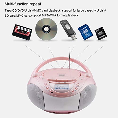 Reproductor de CD portátil Reproductor de CD reproductor de casete Grabadora de disco de la tarjeta U audio repetidor radio del registrador de DVD prenatal Educación Machine Machine Learning Reproduct