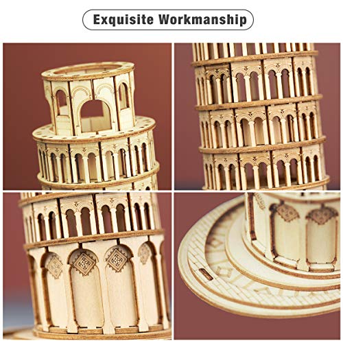 Rolife Puzzle 3D Maquetas Madera Kits para Adolescentes y Adultos (Leaning Tower of Pisa)