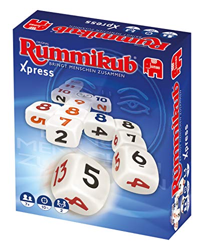 Rummikub Xpress - Juegos de dados (Interior, Cube (6 sides), 10 min, 7 año(s), Niños, Multicolor)