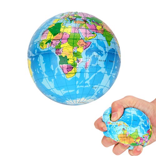 Schimer Globo del mundo inflable para países, ciudades, islas, globo, waterpolo, piscina, fiesta, de espuma, atlas, globo, planetas, terrario, bolas hinchables
