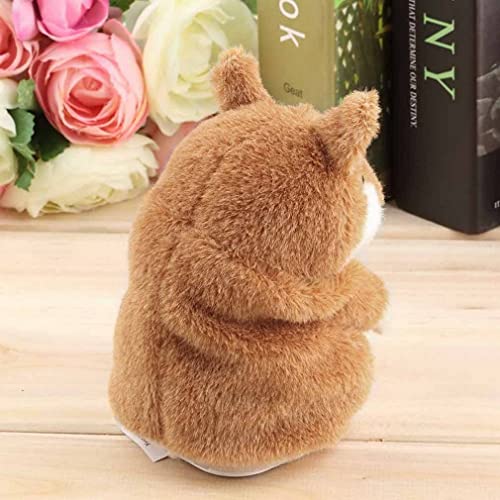 Sensiabl Encantador Lindo Divertido Hámster Hablando Juguete De Peluche Hablar Lindo Hablar Sonido Grabar Hámster Juguete Animal Juguete Amarillo Y Marrón