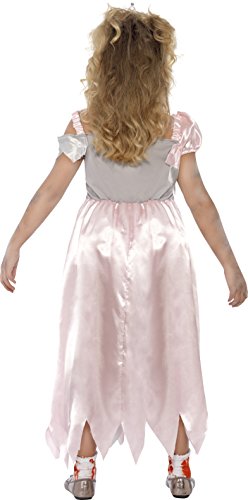 Smiffy'S 44283S Disfraz De Princesa Durmiente Zombi Con Vestido Y Dibujo En El Pecho, Rosado, S - Edad 4-6 Años