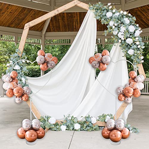 Soporte de Globos - 2 Juegos Kit de Árbol de Globos - Columnas de Globos Juego de Soporte Palos de Globos - Reutilizable Accesorios para Globos - Decoración Navidad Boda Cumpleaños