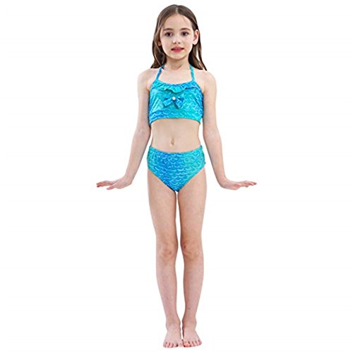 SPEEDEVE Traje de Baño Bikini Sirena para Niña,DH06-130