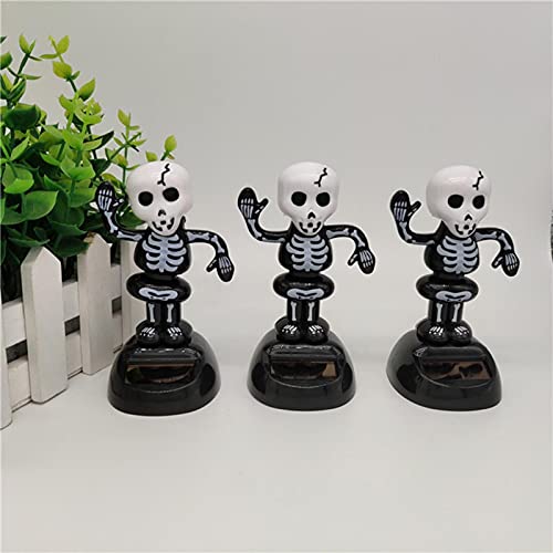 Stronrive Muñeco Solar, Figura Solar Halloween, Decoración para El Salpicadero del Coche, Regalo para El Interior del Coche, Textiles del Hogar, Juguetes para Niños