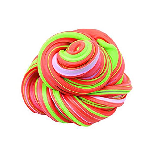 SWZY Fluffy Slime, Butter Slime Set, Fluffy Putty, Red Macaron Slime, Green Macaron Slime, Purple Macaron Slime, DIY Toy Gifts, 3pcs