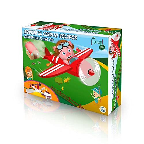 Tachan Juego de Mesa y Habilidad de Robber el Cerdito Volador Que Requiere rapidez y destreza, mantén tu atención para no quedarte sin Comida