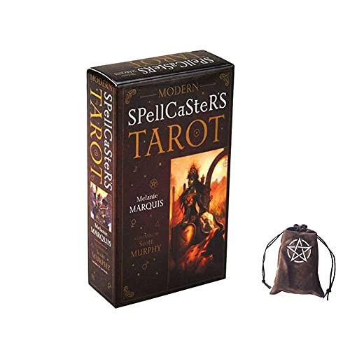 Tarjetas De Oracle del Tarot De Spellcaster Moderno con Bolsa De Terciopelo,Modern Spellcaster's Tarot Oracle Cards