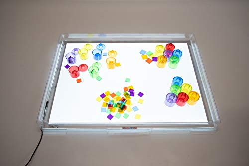 TickiT 72048 - Bandeja de cubierta para panel de luz, cubierta de plástico transparente A2