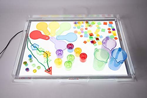 TickiT 72048 - Bandeja de cubierta para panel de luz, cubierta de plástico transparente A2