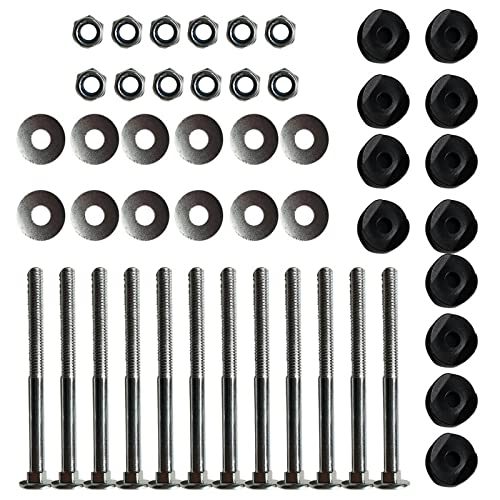 Tornillos Trampolín Accesorios Trampolín Repuestos Cama Elástica Accesorios Trampolín Tornillo Accesorios Trampolín Trampolín Tornillo para Cama Elástica Grande y Cama Elástica Pequeña (12 Piezas)