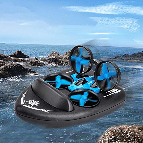Tres modos de la tierra de la tierra del mar y el control remoto del aire 2.4g aerodeslizador de carga de control remoto de control remoto Avión eléctrico 2. 4G RC Barco verano al aire libre agua jugu