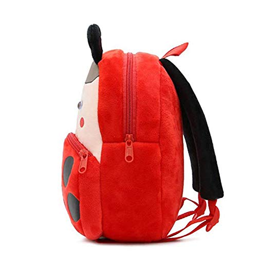 TrifyCore Lindo, niños, niño Mochila los Animales de Peluche de Dibujos Animados Mariquita Mochila Mini Escuela de Bolsa para niños Edad 2-4 Años de Edad