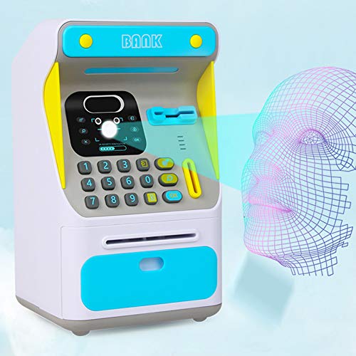 TTAototech - Hucha para niños, diseño de cajero automático de juguete con sonido, forma compacta
