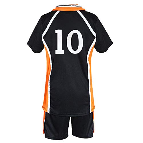 TUMUSKER Haikyuu - Traje de cosplay para la escuela secundaria y el equipo de voleibol uniforme para Karasuno Sportwear Jersey (Shoyo Hinata, s, s)
