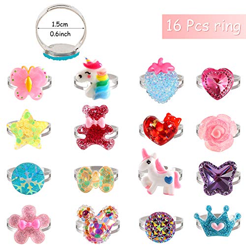 vamei 28Piezas Pulsera Amistad Pulsera Niña Unicornio Pulseras Anillos Niña Ajustables Colorido Pulseras de Cuerda Trenzada Princesa Joyería Niña Pulseras Cumpleaños Infantil Regalos Cumpleaños Niños
