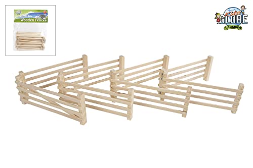 Van Manen Kids Globe Farming 610226 - Valla de Madera (Escala 1:24, 8 Piezas)