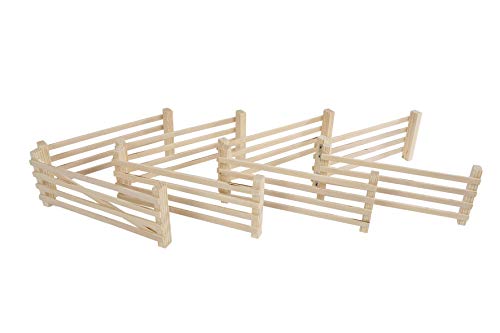 Van Manen Kids Globe Farming 610226 - Valla de Madera (Escala 1:24, 8 Piezas)
