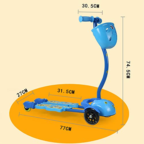 W-star Bicicleta de los niños, de Cuatro Ruedas Moto Rana Swing, Plegable 4-Rueda de Bicicleta anticolisión, PU Blitzraddesign y Tiendas función de la Compra, Regalo para los niños,Rojo