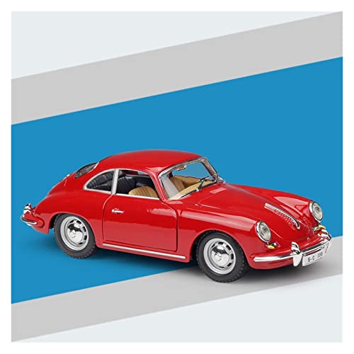 XHDMJ 1:24 para Porsche 356B 1961 Modelo De Coche De Fundición Estática Colección Adornos Regalo De Marido (Color : Red)