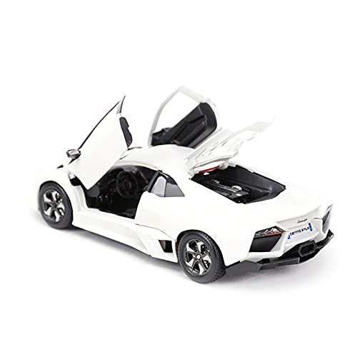 XHDMJ 1:24 para Reventon Alloy Diecast Car Model Kids Regalos Decoraciones (Color : Silver)