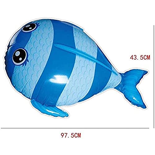 YangH Ontrol Volando Pescado a los Nadadores de Aire Volando sobre la habitación RC Juguete Animal for niños niños Bricolaje Globo Inflable plástico fy1227 ( Size : Blue-Fish )