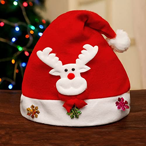 yongmutech Gorro navideño Feliz Navidad Sombreros Gratis Envío Colorido Adecuado for Niños Niños Adultos Decoraciones de Navidad Suministros de Fiesta Regalo de año Nuevo Gorros navideños