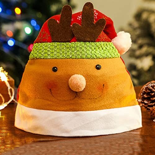 yongmutech Gorro navideño Feliz Navidad Sombreros Gratis Envío Colorido Adecuado for Niños Niños Adultos Decoraciones de Navidad Suministros de Fiesta Regalo de año Nuevo Gorros navideños