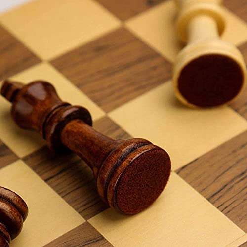 ZCYXQR Juego de ajedrez magnético para niños de Madera con Almacenamiento Interno, Plegable, portátil, Juegos de Mesa de ajedrez, Regalo de cumpleaños, Boa de ajedrez (Juego de Inteligencia)