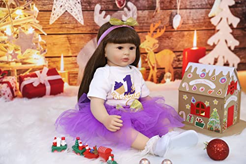 ZIYIUI Muñecas Reborn 24 Inch Silicona Bebes Reborn Niñas Reales Recien Nacidos Toddler niño Realista Dolls Muñecos Reborn Originales Bebe Reborn Verdadero 60 cm