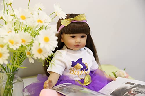 ZIYIUI Muñecas Reborn 24 Inch Silicona Bebes Reborn Niñas Reales Recien Nacidos Toddler niño Realista Dolls Muñecos Reborn Originales Bebe Reborn Verdadero 60 cm