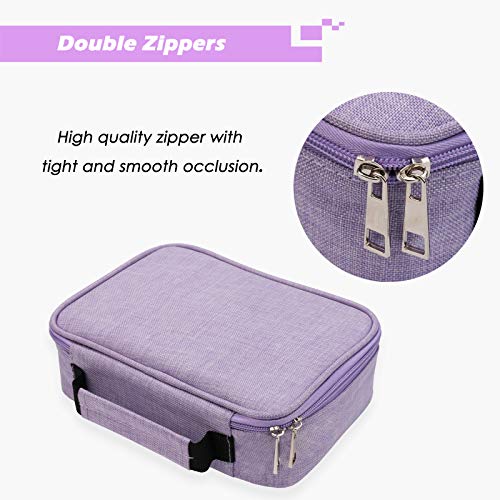 AMGOMH Estuches, 72 ranuras portalápices Caja de lápiz de Estudiantes Organizador Estuche Escolar de caso lapices de colores lápiz bolsa de arte dibujo Estuches Escolares Pencil Case (Púrpura)