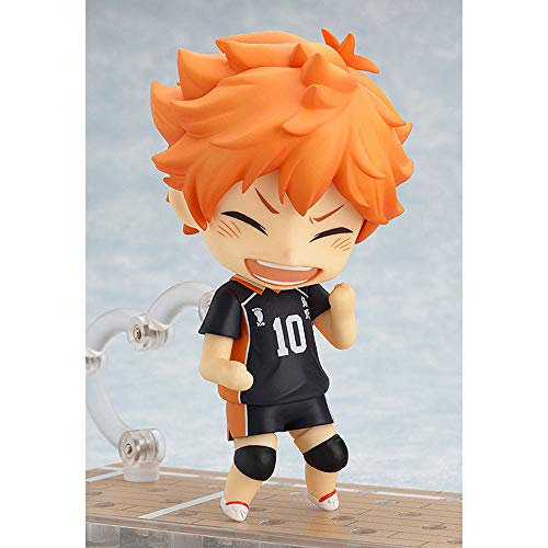 Aoemone Haikyuu Shoyo Hinata Q Versión Nendoroid Figuras De Acción De Juguete con Accesorios Figuras De Anime Móviles Estatua De Juguete Juego De Dibujos Animados Modelo De Personaje Decoraciones